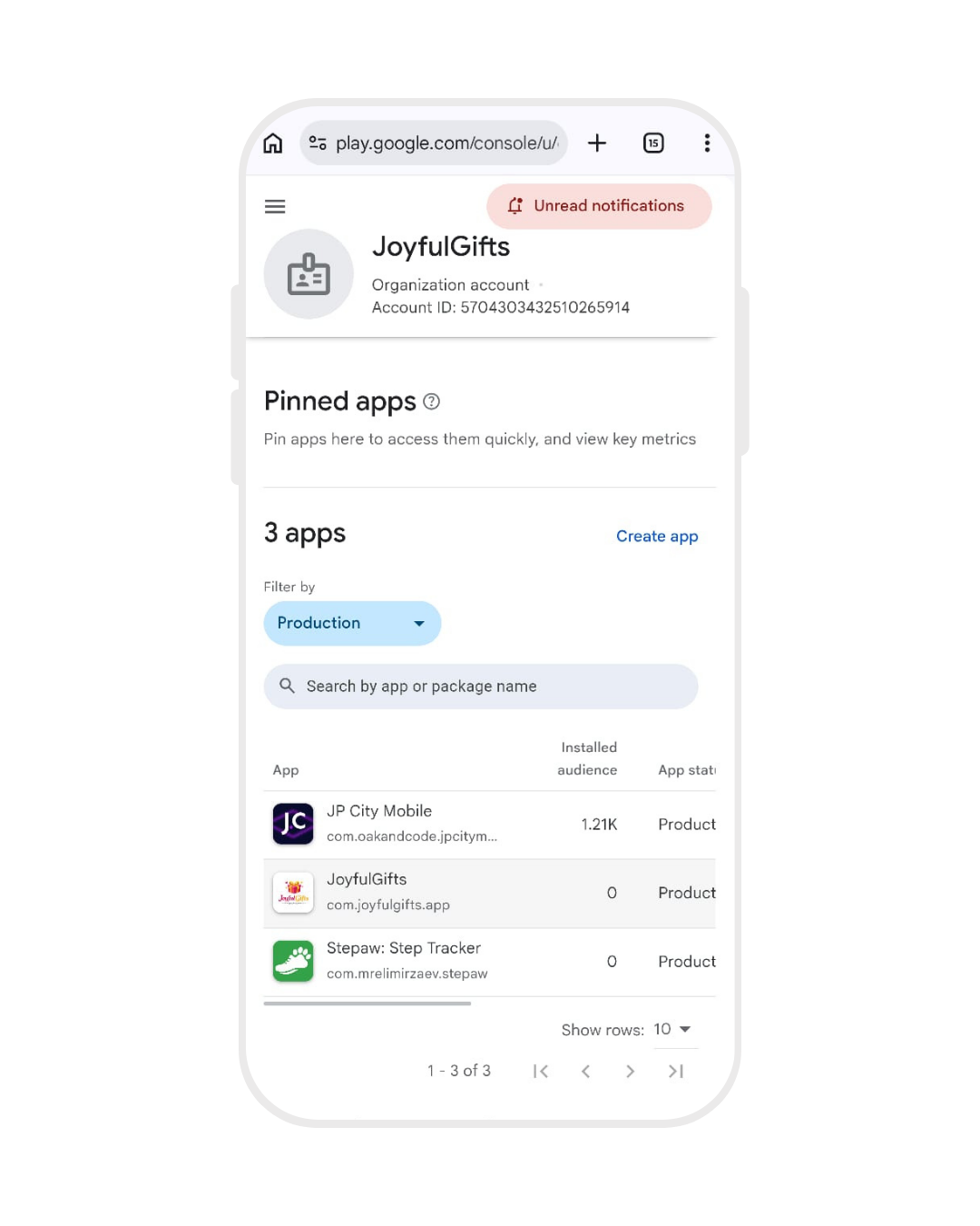 Stepaw_Google Play Console_thewodmapps