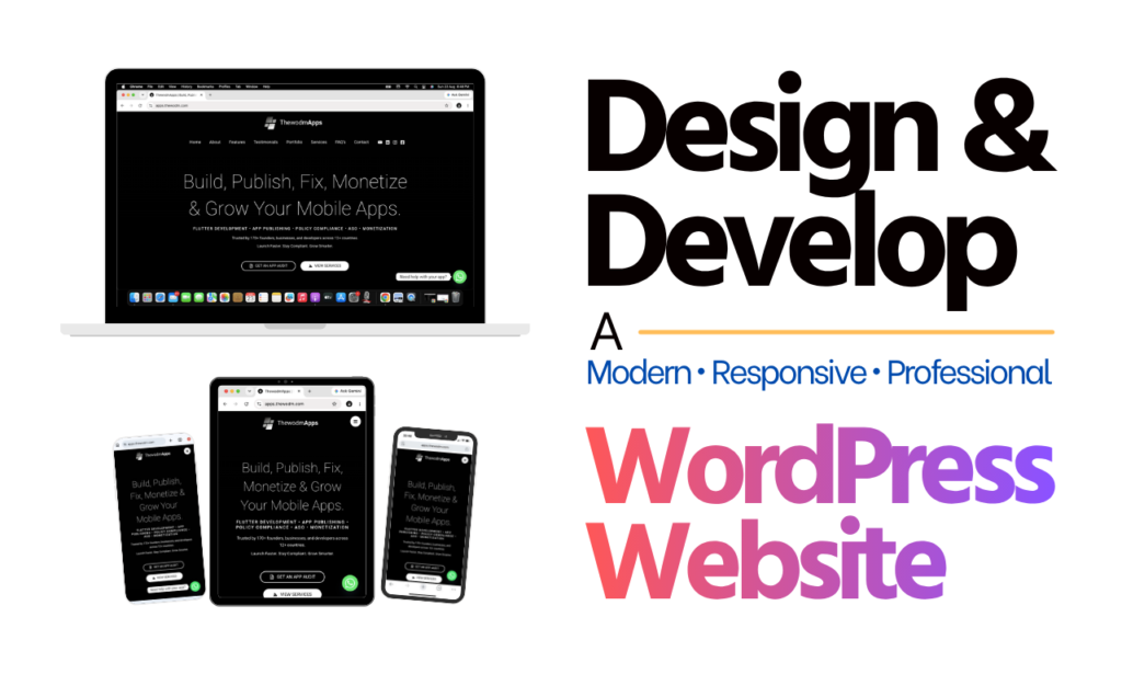 Design & Develop A Fully Responsive WordPress Website